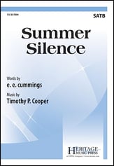 Summer Silence SATB choral sheet music cover